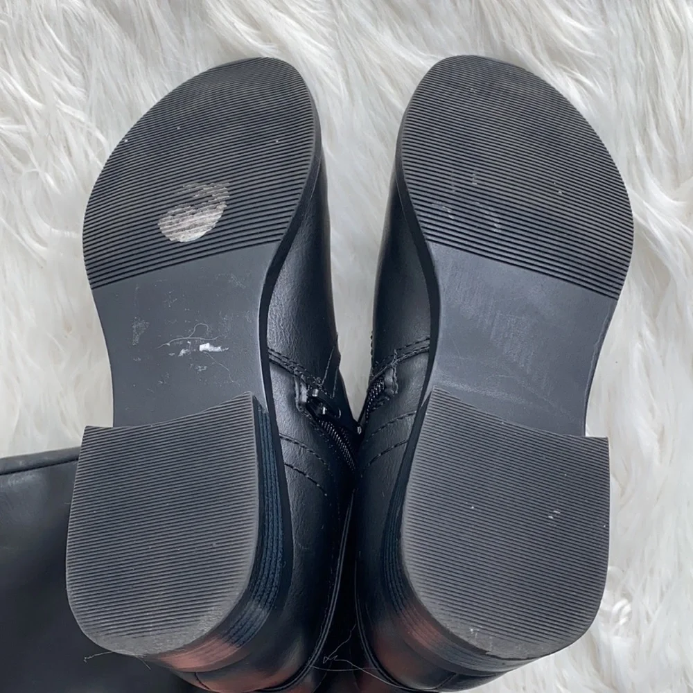 White Mountain | Faux Leather Black Boots